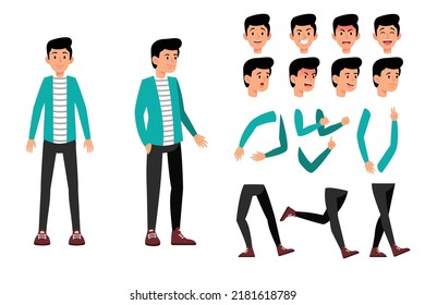 office Character animation set illustrations design 