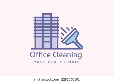 Office Cleaning logo concept vector illustration