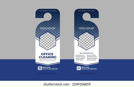 
Office cleaning service door hanger design template, hotel knob design. vector door hanger. roof cleaning, window cleaning, office cleaning, junk dust removal, door hanger, rack card layout vector	