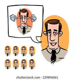 office clerk cartoon character