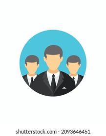
an office clerk icon on vector design