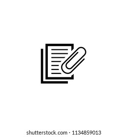 Office clip vector icon
