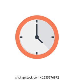 Office clock flat icon