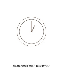 reloj de oficina sobre fondo blanco