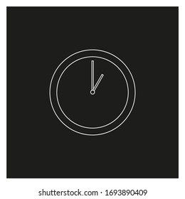 reloj de oficina sobre fondo blanco