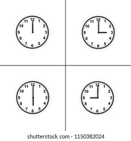 office clock shows different time 