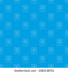 Office closet pattern vector seamless blue repeat for any use
