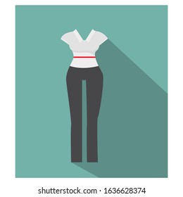office clothes simple Illustration Cilp Art vector