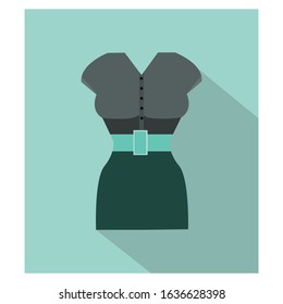office clothes simple Illustration Cilp Art vector