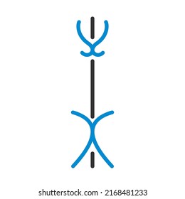 Office Coat Stand Icon. Editable Bold Outline With Color Fill Design. Vector Illustration.
