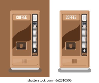 Office coffee automatic machine vector illustration