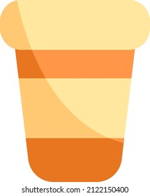 Office coffee, illustration, vector on a white background.