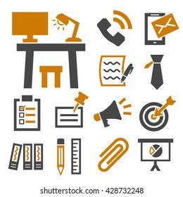 office collection icon set