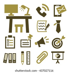 office collection icon set