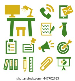 office collection icon set