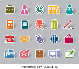 Office Color Icon Label