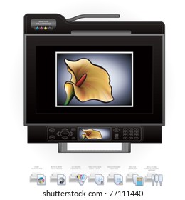 Office Color InkJet Printer/Copier & Option Icons