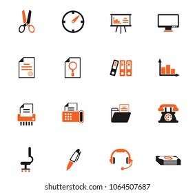 office color vector icons for web and user interface design