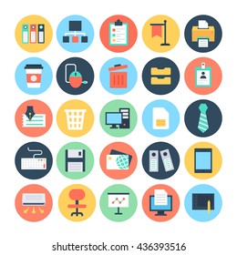 Office Colored Vector Icons 1