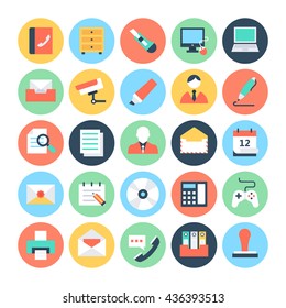 Office Colored Vector Icons 2