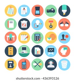 Office Colored Vector Icons 4