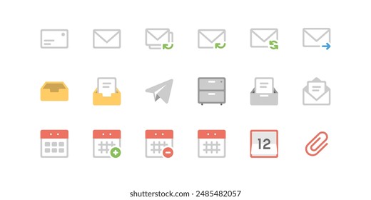 Office and Communication Icon set