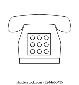 Tecnología de comunicación de Office viejo y moderno icono vectorial