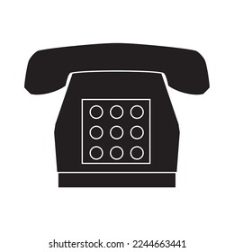 Office communication technology old modern vector icon