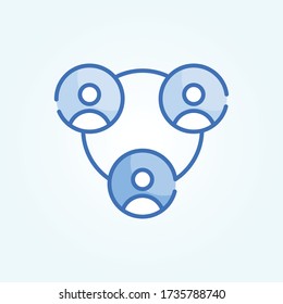 Office Communication vector icon style illustration. Communication symbols. EPS 10
