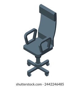 Office computer chair icon isometric vector. Furniture store sale. Online shopping
