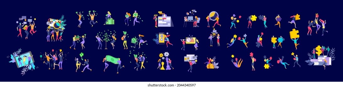 office concept business people for project management, business, workflow and consulting. Modern vector illustration flat concepts character for website