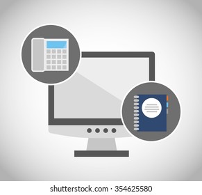 office concept design, vector illustration eps10 graphic 
