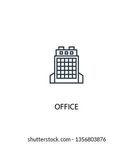 office concept line icon. Simple element illustration. office concept outline symbol design. Can be used for web and mobile UI/UX
