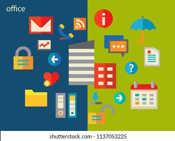 Office conceptual illustration
