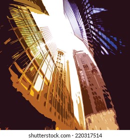Office and Condominium buildings : eps.10 