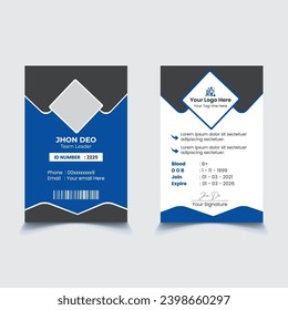 Office, Construction , School Id Card Design