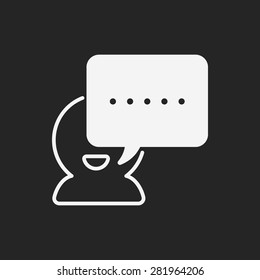 office conversation icon