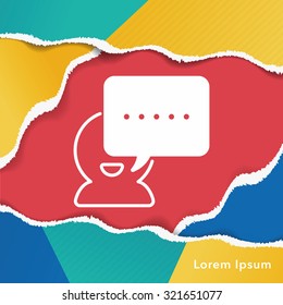 office conversation icon