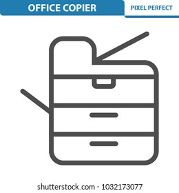 Office Copier Icon. Professional, pixel perfect icons optimized for both large and small resolutions. EPS 8 format. 12x size for preview.