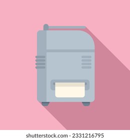 Office copy machine icon flat vector. Digital print. Offset industry