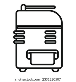 Office copy machine icon outline vector. Digital print. Offset industry