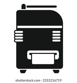 Office copy machine icon simple vector. Digital print. Offset industry