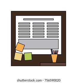 Office cork board
