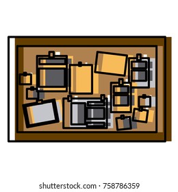 Office cork board