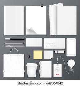 Office Corporate Identity Template Set. Design For Branding. EPS10 Vector