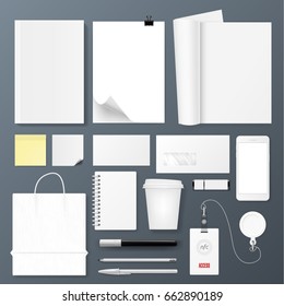 Office Corporate Identity Template Set. Design For Branding. EPS10 Vector