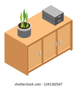 Office cupboard to store official data