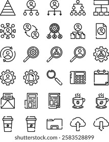 Office in Cutline Style Icon