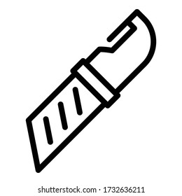 Icono de recorte de Office. Icono de vector de corte de oficina de esquema para diseño web aislado en fondo blanco