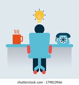office design over white background vector illustration